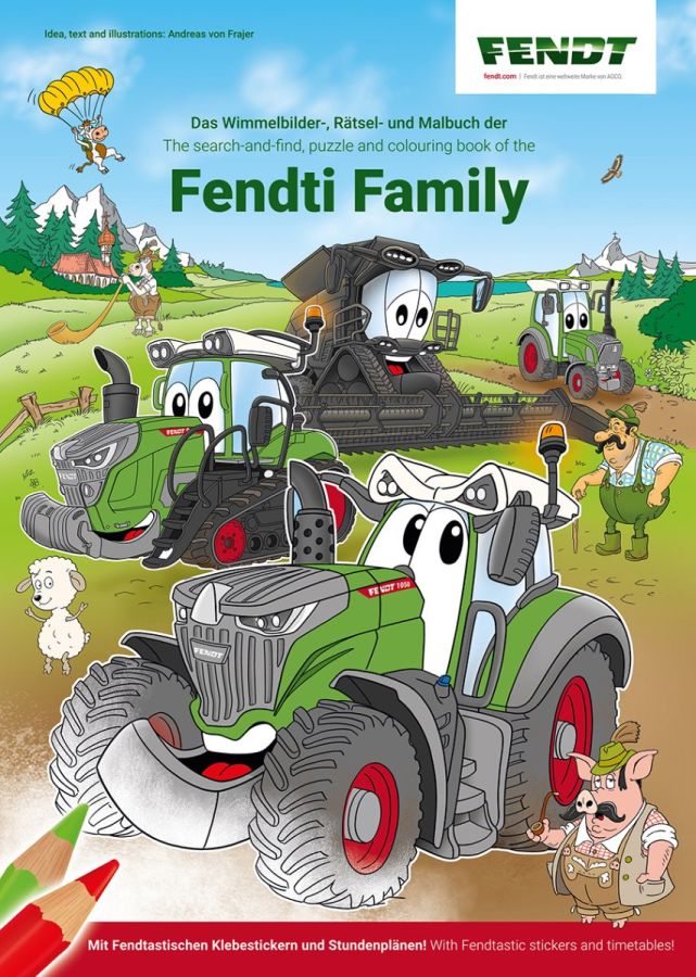 Fendti Family - Das Wimmelbilder-Rätsel -Malbuch