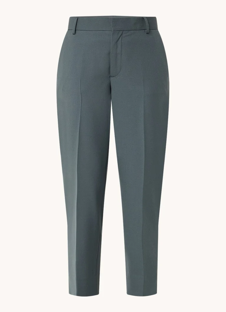 CLOSED  Sonnett mid waist slim fit cropped pantalon met steekzakken