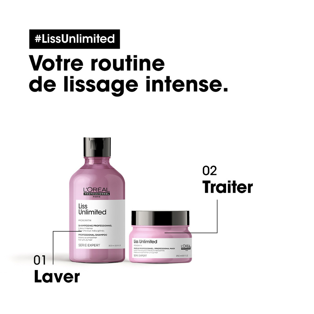 L'Oréal Professionnel Série Expert Liss Unlimited Shampoing pour cheveux indisciplinés oulissés