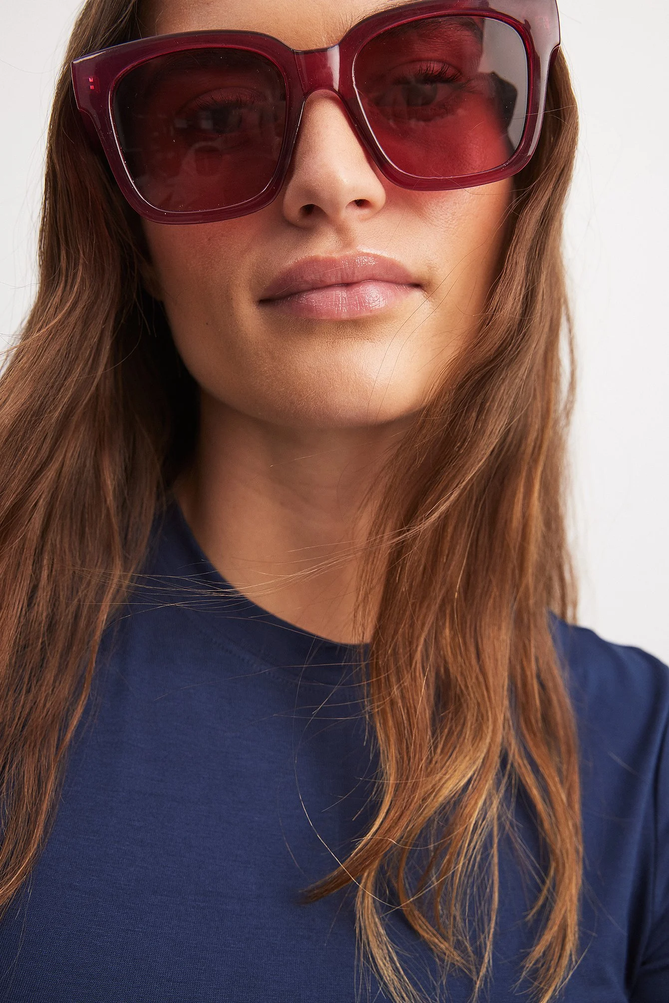 Große runde recycelte Sonnenbrille