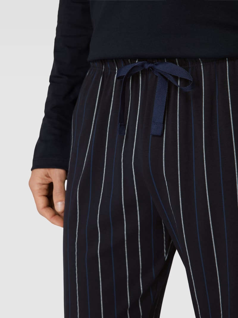 Pyjama-Hose mit Eingrifftaschen in anthrazit