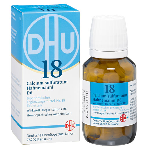 BIOCHEMIE DHU 18 Calcium sulfuratum D 6 Tabletten  200 St  Tabletten