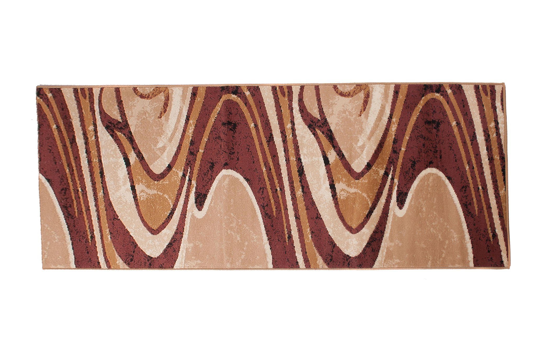 Läufer Läufer Flurläufer Modern für Vorzimmer 100 cm Breit Braun, Mazovia, 100 x 100 cm, Kurzflor, Meterware, Höhe 8 mm, Kurzflor - niedrige Florhöhe