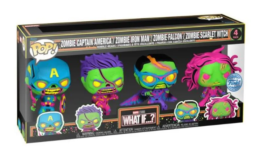 Funko - POP! - What If...? - Blacklight Vinyl 4-Pack