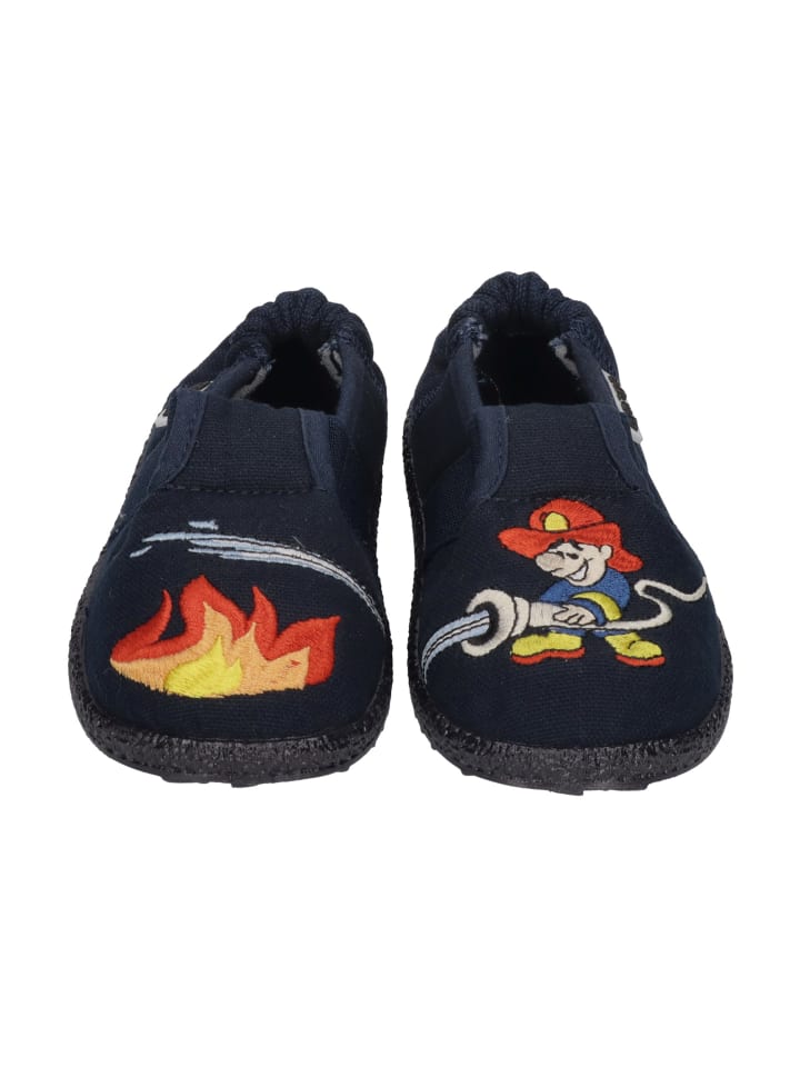 NANGA Hausschuhe FEUERWEHR 2.0 in blau günstig kaufen
