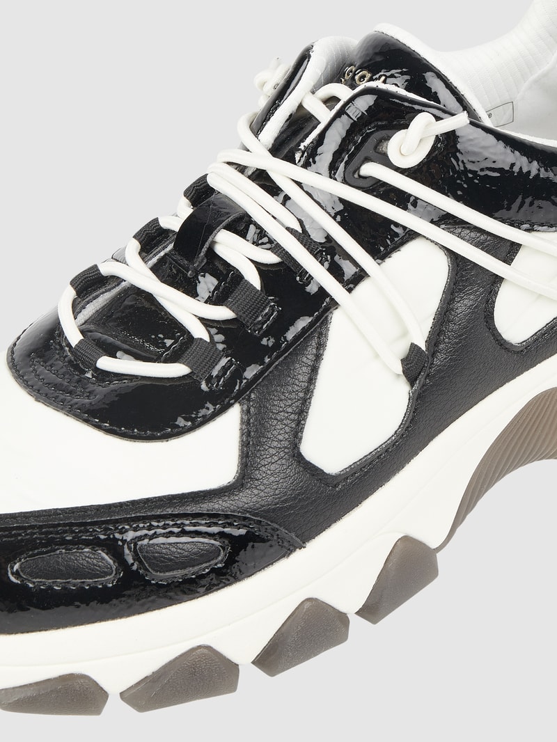 Sneaker in Leder-Optik Modell 'Yuki' in weiß