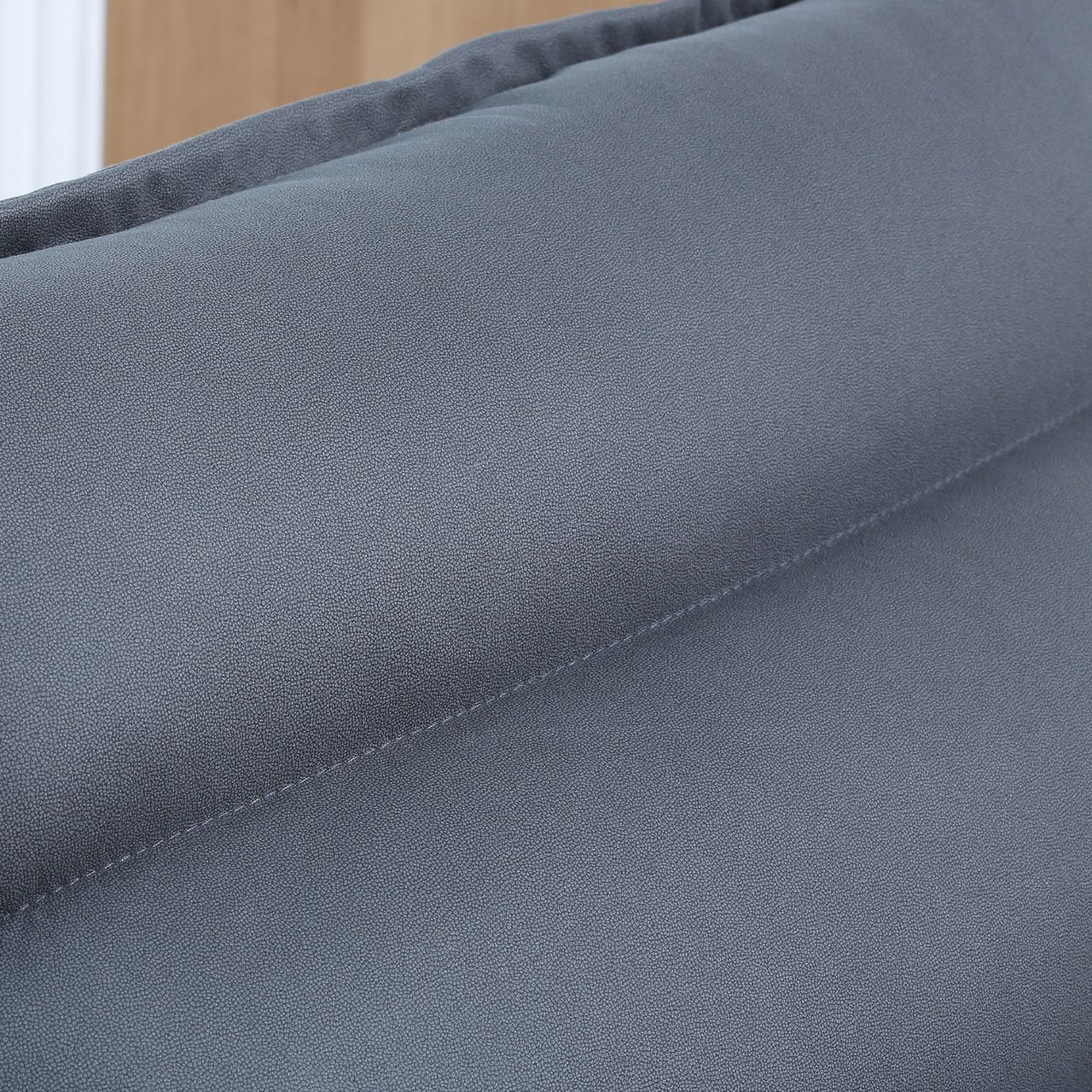 HOMCOM Bodensofa Bodenstuhl mit Sockel Relaxsessel Meditationsstuhl Dunkelgrau