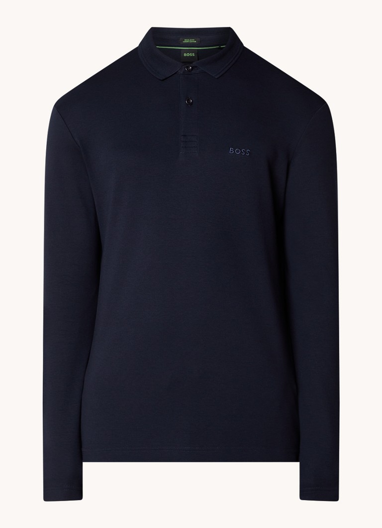 Polo HUGO BOSS Pirol de corte regular com logotipo