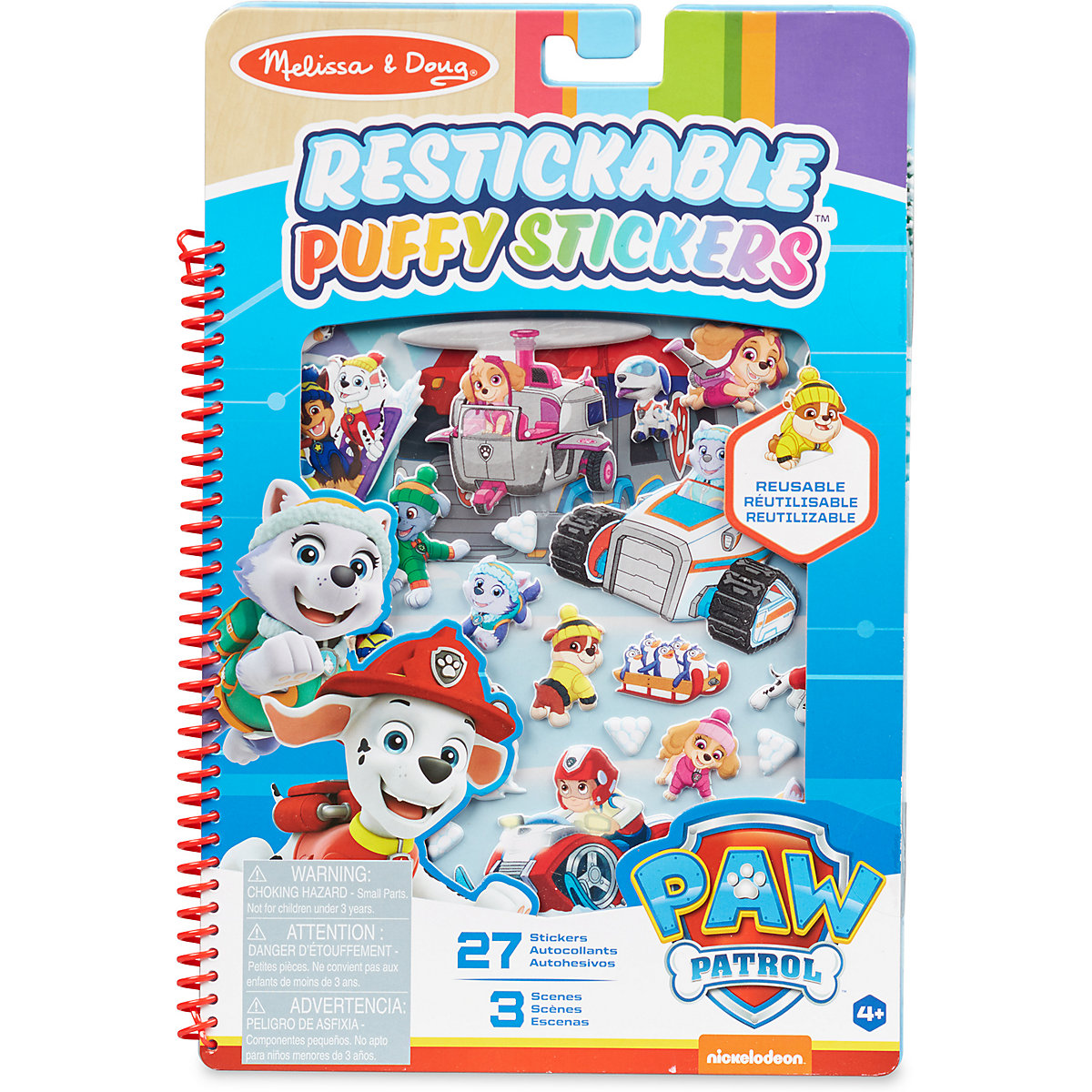PAW Patrol wiederaufklebbare, bauschige Sticker – Jake´s Berg