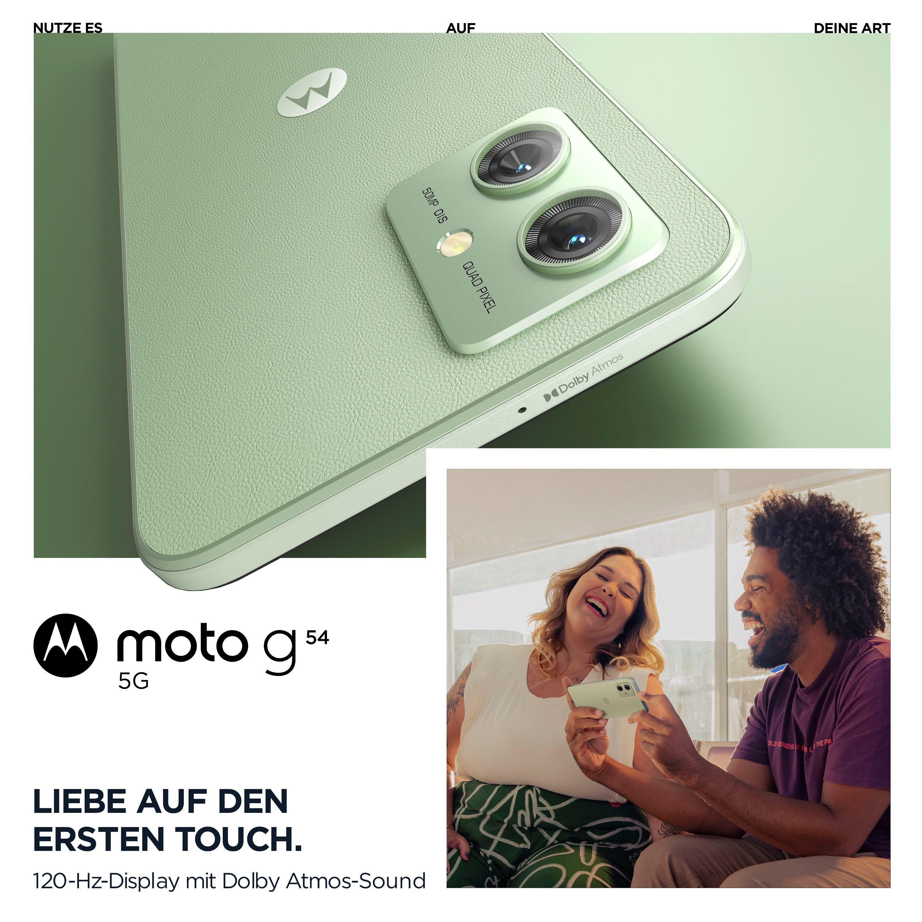 Motorola moto g54 Smartphone (16,51 cm/6,5 Zoll, 256 GB Speicherplatz, 50 MP Kamera)