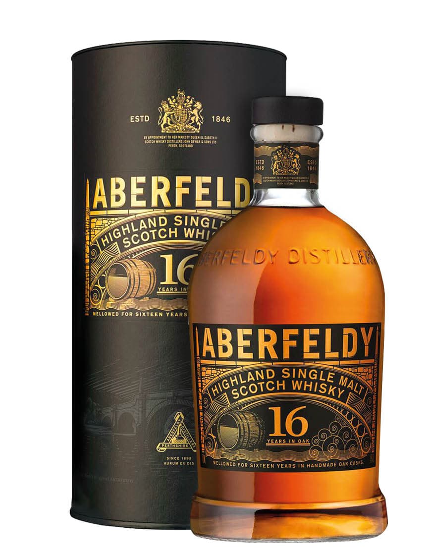 Highland Single Malt Scotch Whisky 16 Years Old Aberfeldy 0,7 ℓ, En Étui
