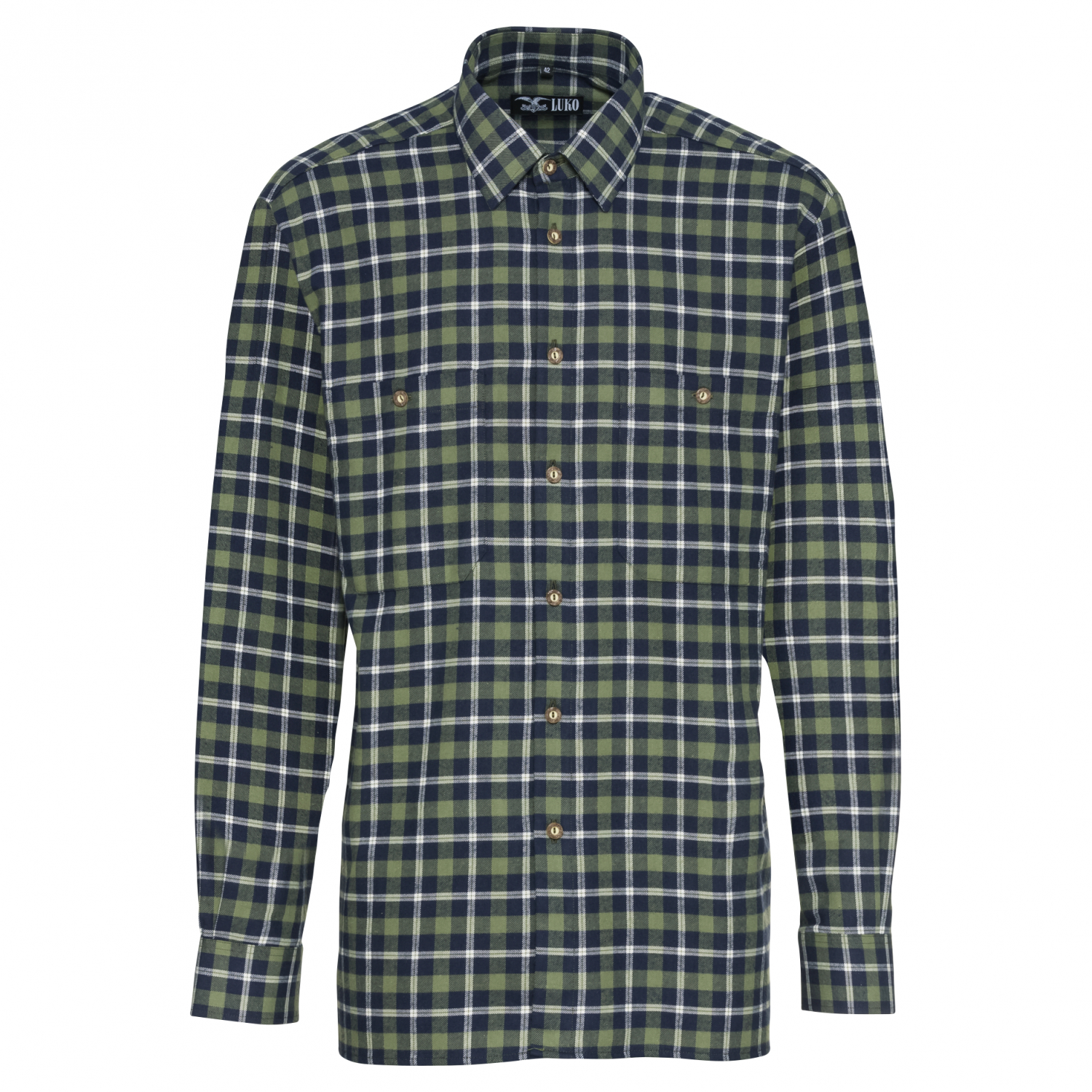 Luko Herren Flanellhemd (langarm)