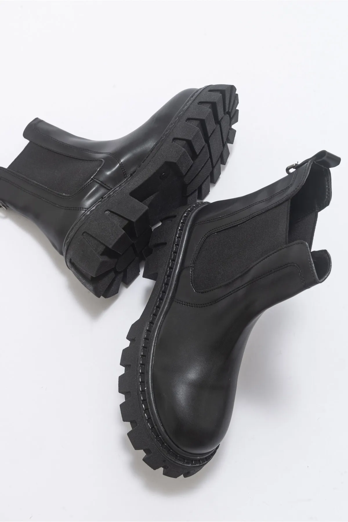 LuviShoes  Chap Schwarze Damenstiefel