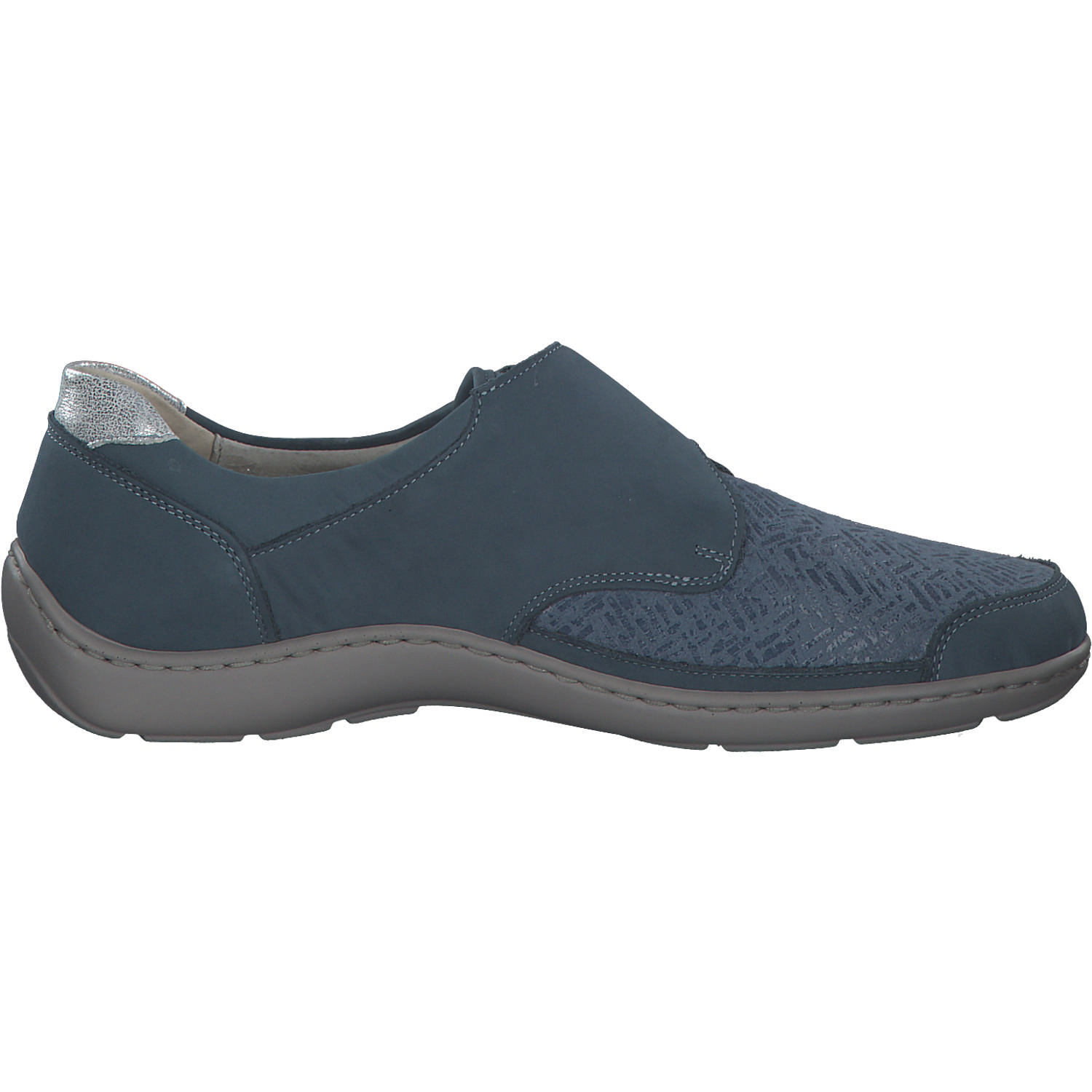 Waldläufer Henni 496H31, Komfort-Halbschuhe, Damen, DENIM DENIM SILBER