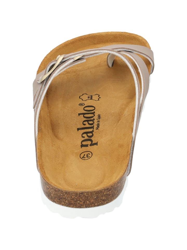 palado Pantoletten in beige matt günstig kaufen