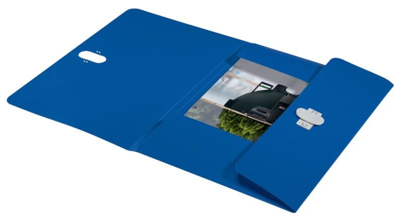 Leitz Recycle Dreiflügelmappe 4622 DIN A4 Klimaneutral Blau 80 % recycelter Kunststoff