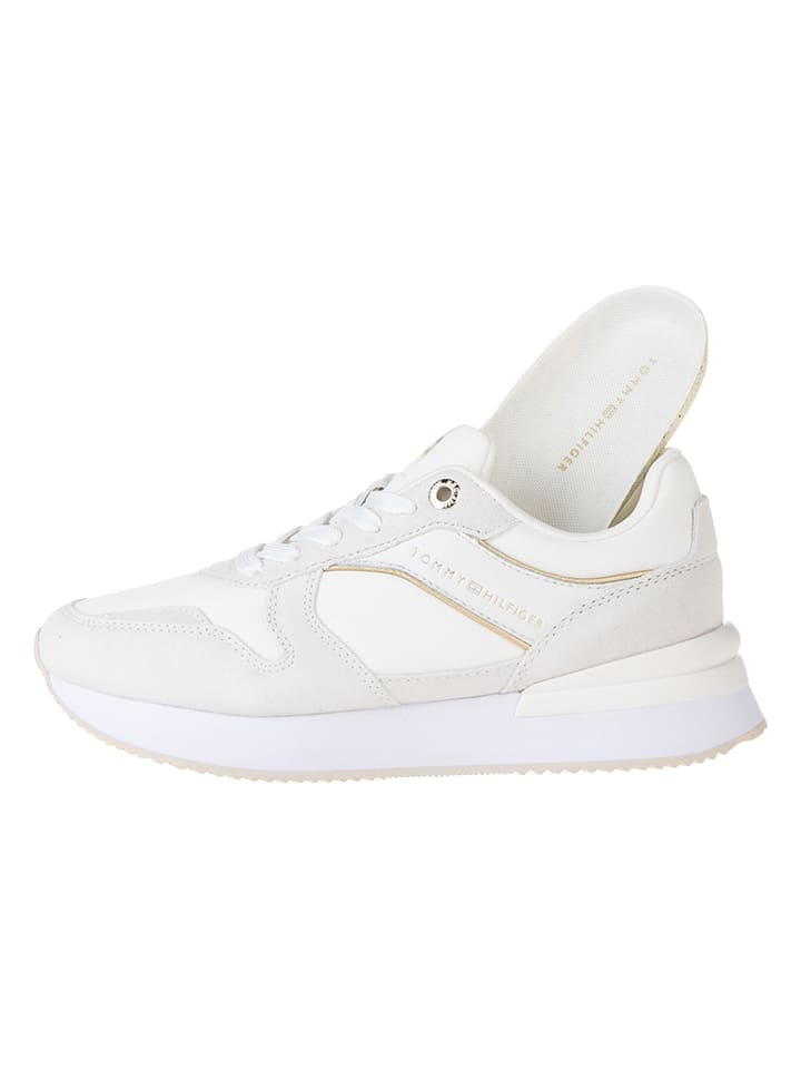 Tommy Hilfiger Shoes Leder-Sneakers in Weiß günstig kaufen 37