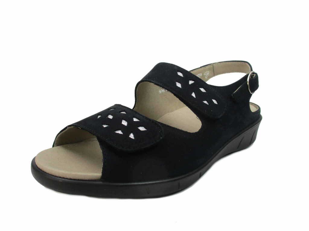 SOLIDUS Komfort Sandalen blau Happy