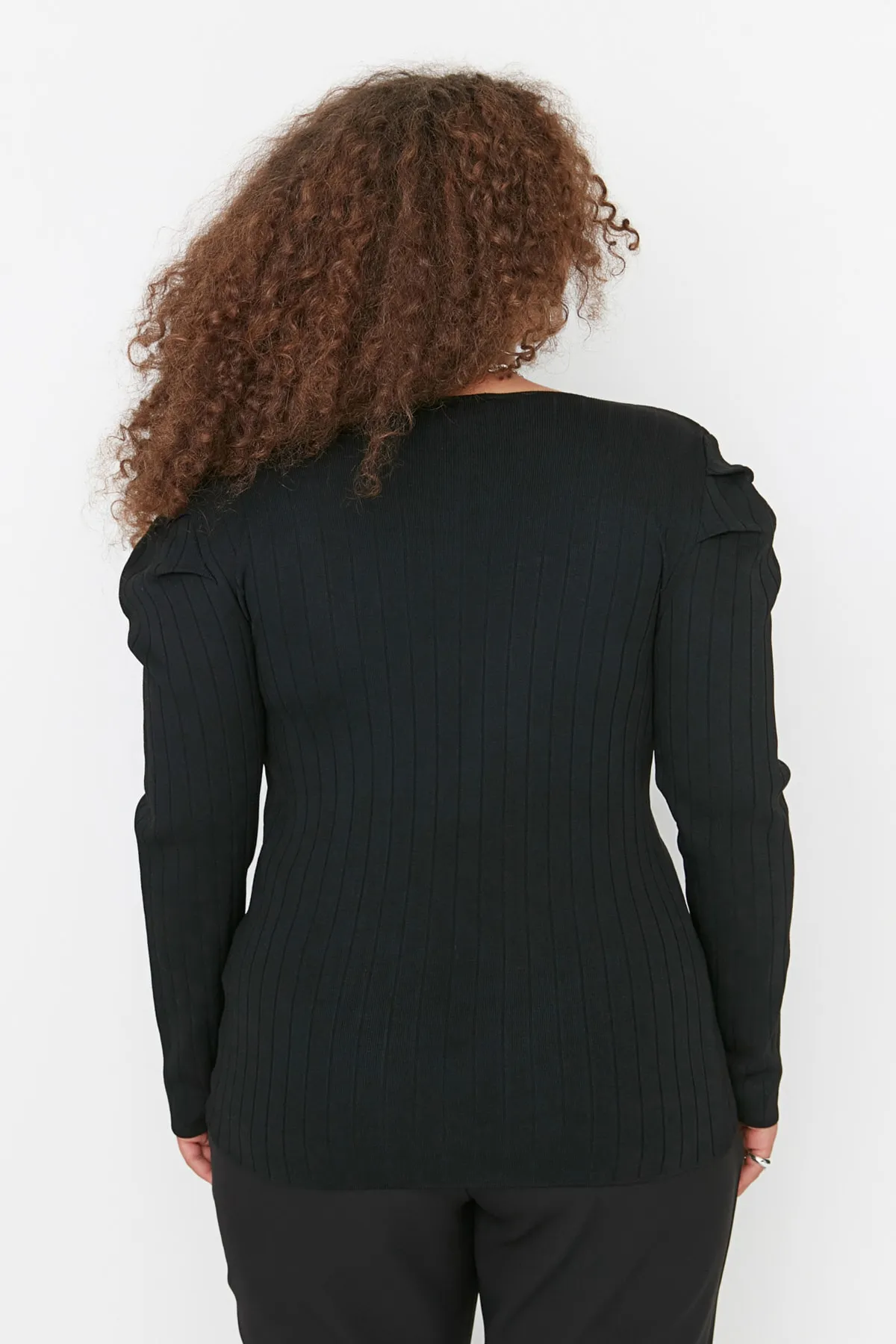 Trendyol Curve  Schwarze Strickbluse