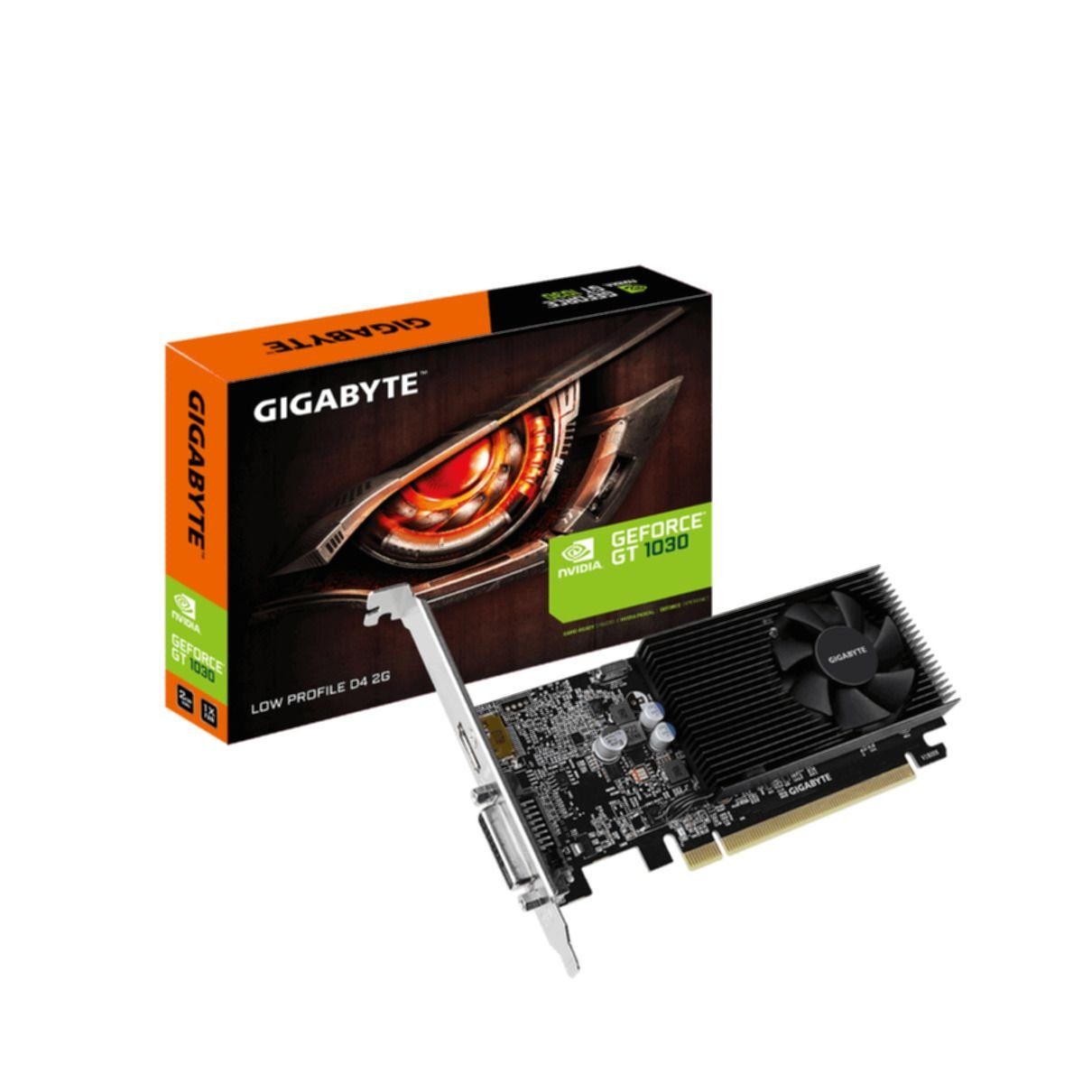 Gigabyte GeForce GT 1030 GV-N1030D4-2GL Grafikkarte (2 GB, GDDR4)