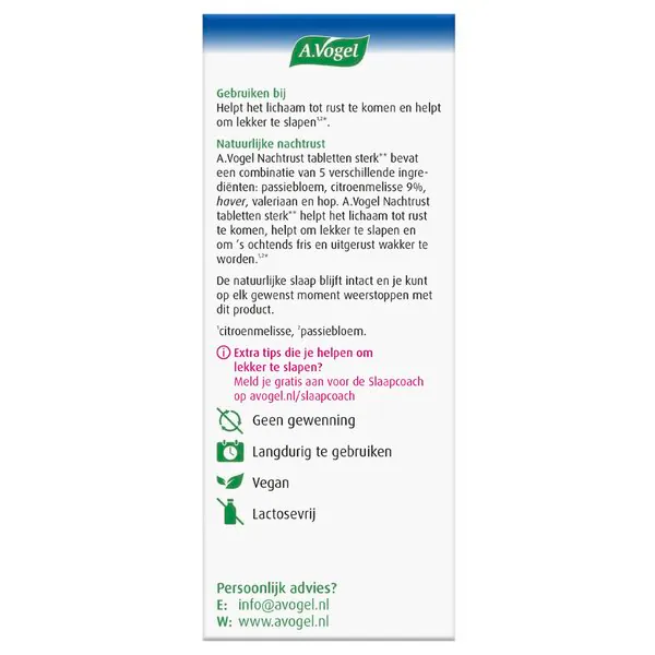 A.Vogel Night Rest Strong** Tabletit 30 kpl