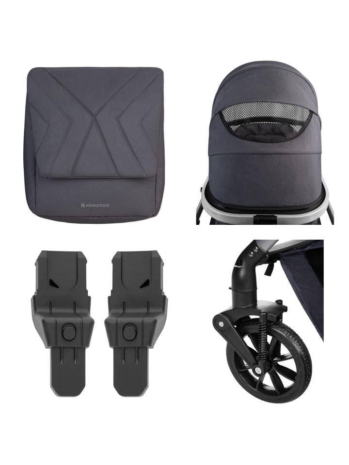 Kikkaboo Kinderwagen Darling 3 in 1 in grau günstig kaufen onesize