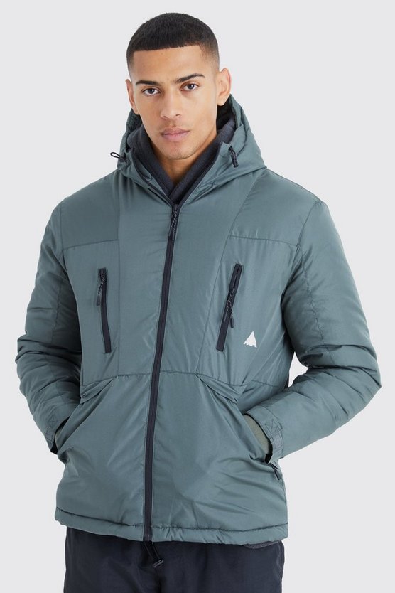 Lockere gepolsterte wasserfeste Jacke