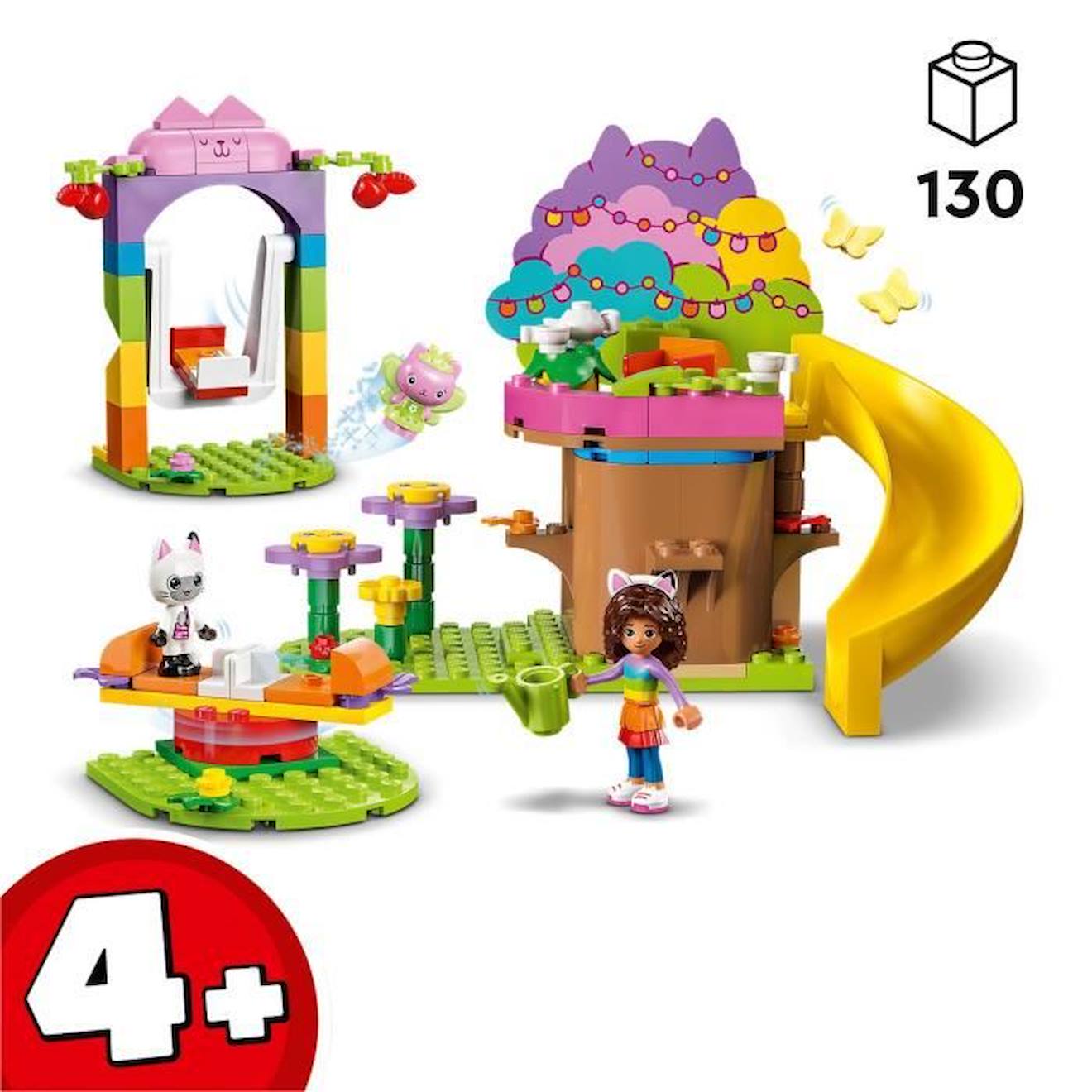 LEGO® Gabby et la Maison Magique 10787 La Fête au Jardin de Fée Minette, Jouet avec Figurines blanc