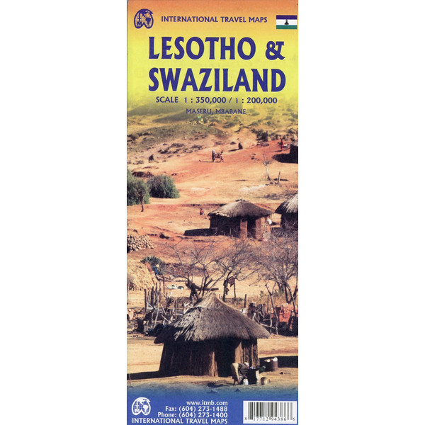 Swaziland Travel Reference Map 1 : 250 000 - Karte