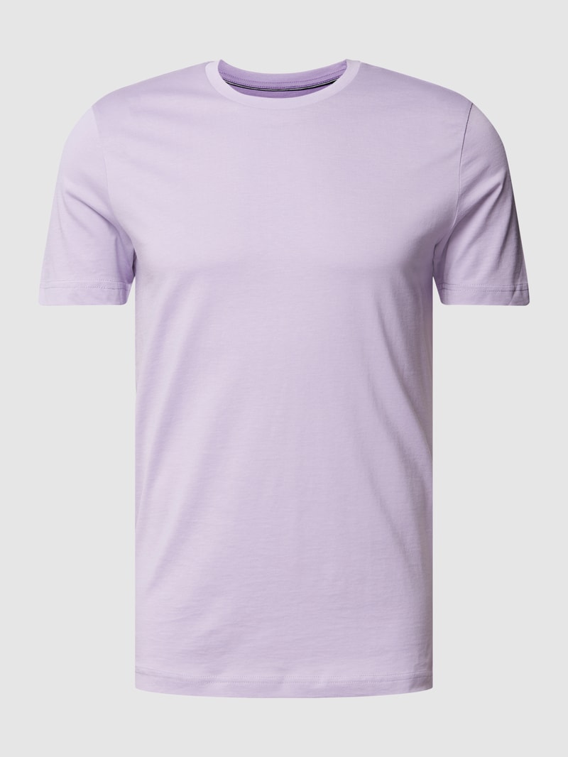T-Shirt mit Rundhalsausschnitt in flieder