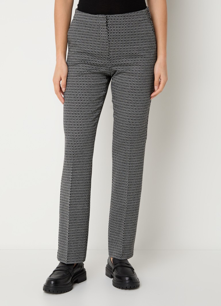 Gerry Weber Korkeavyötäröiset bootcut-housut jacquard-designilla