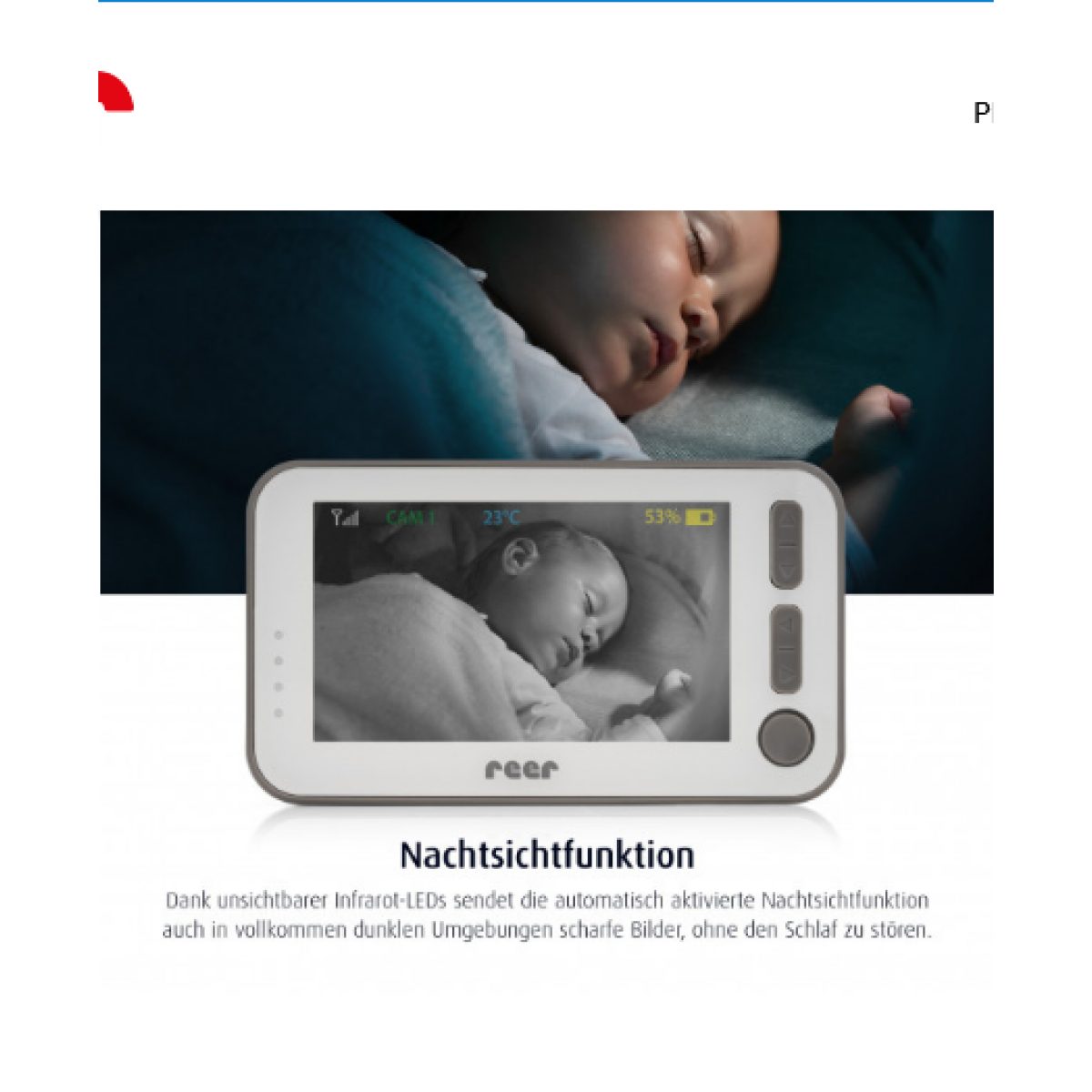 Reer Video-Babyphone BabyCam XL, 1-tlg.