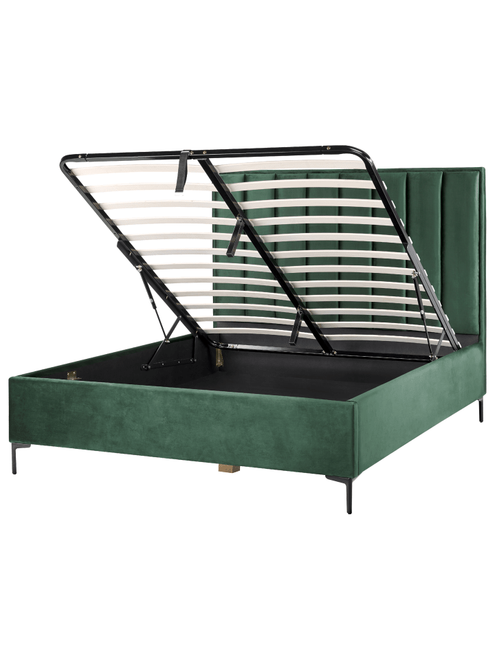 Beliani Schlafzimmer Set SEZANNE in Grün/Schwarz günstig kaufen onesize