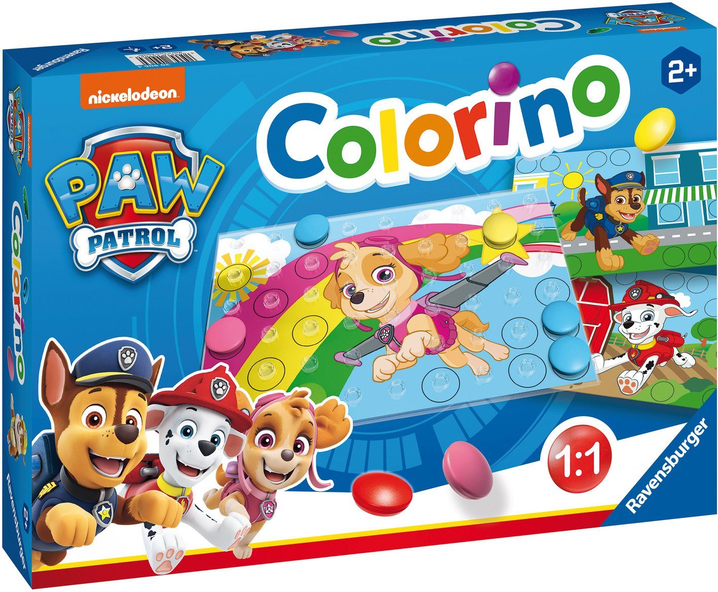 Ravensburger Spiel, Kinderspiel Paw Patrol, Colorino, Made in Europe, FSC® - schützt Wald - weltweit