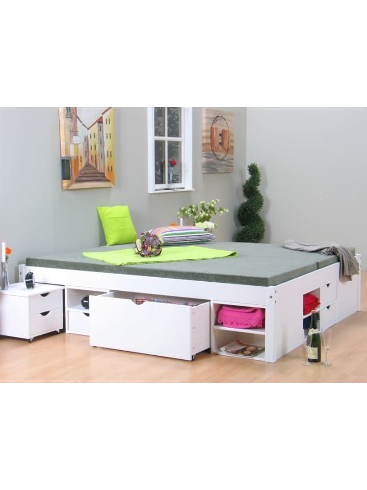 ebuy24 Doppelbett Till Weiß 146 x 209 cm günstig kaufen onesize