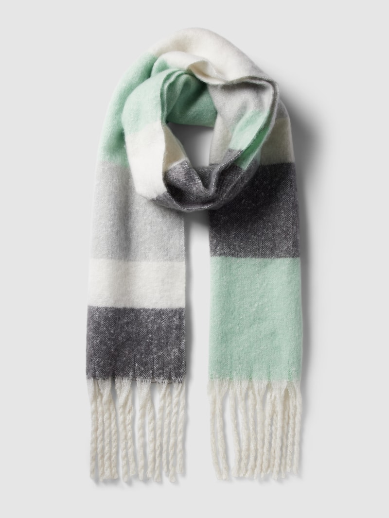 Schal im Colour-Blocking-Design Modell 'Asketa' in mint
