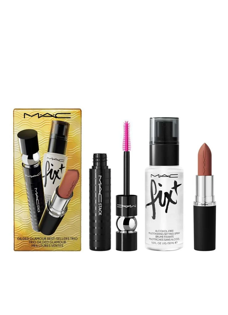 Set de machiaj M·A·C Gilded Glamour, trei produse bestseller - Ediție limitată