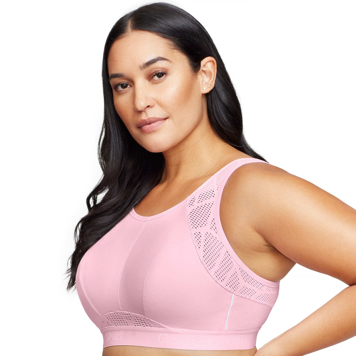 Atmungsaktiver Mesh-Sport-BH - Pink