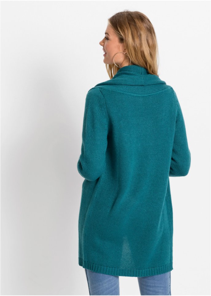 Longstrickjacke