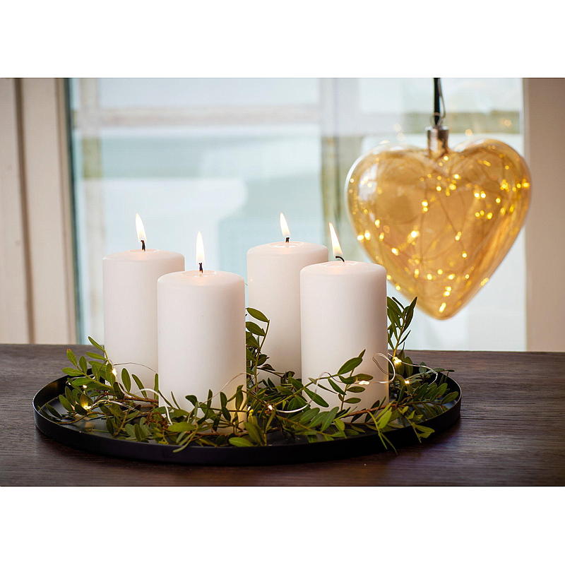 Home Lysfat ø 30 cm metall sort
