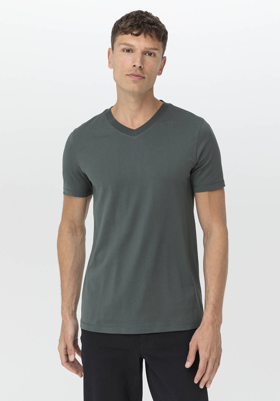 V-Shirt Regular aus reiner Bio-Baumwolle