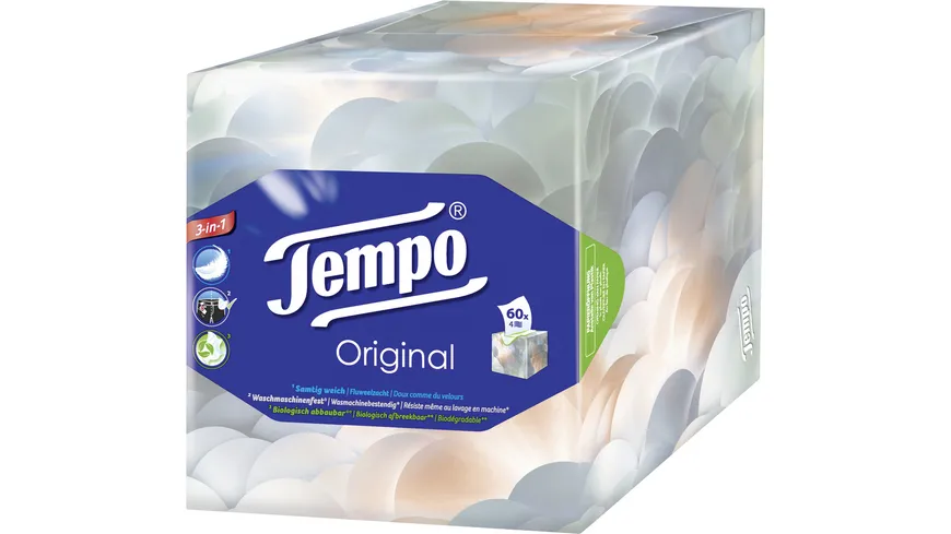 Tempo Taschentücher Original Würfel-Box