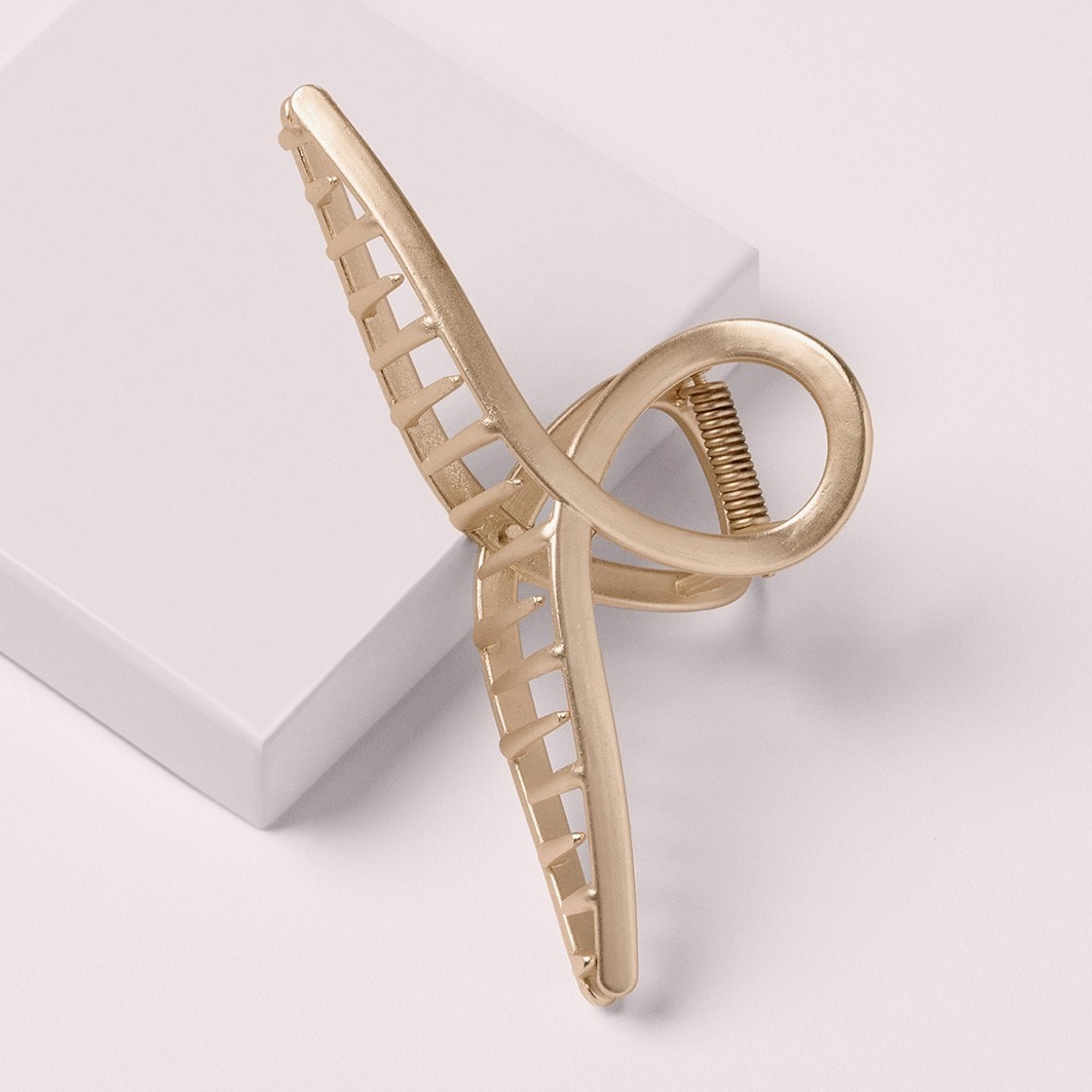 Gold French Twist Claw Clip