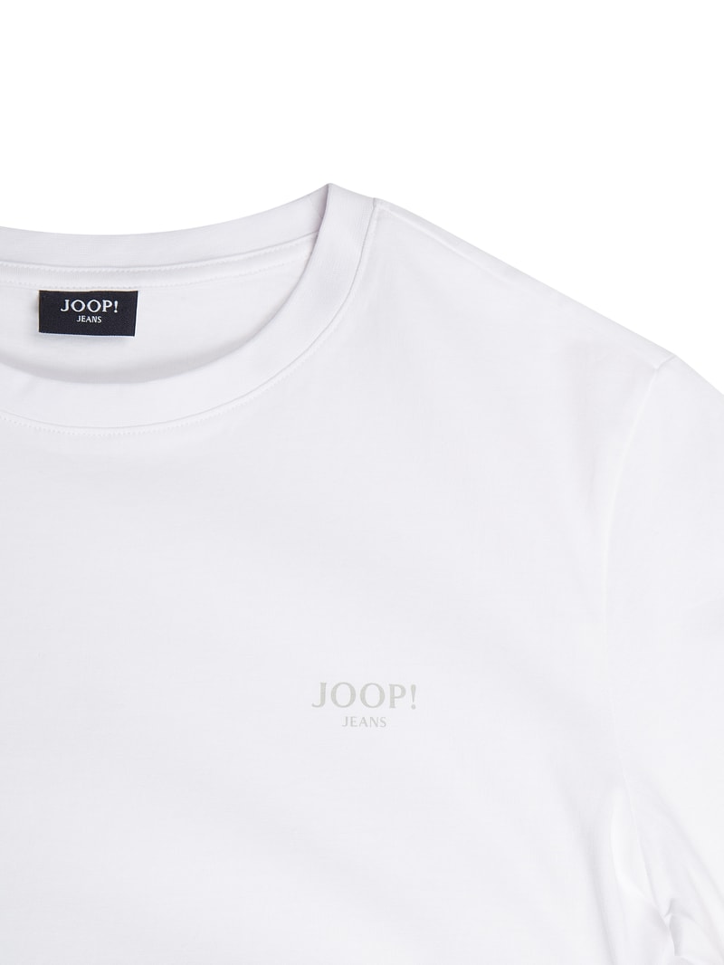 T-Shirt aus Baumwolle Modell 'Alphis' in weiß