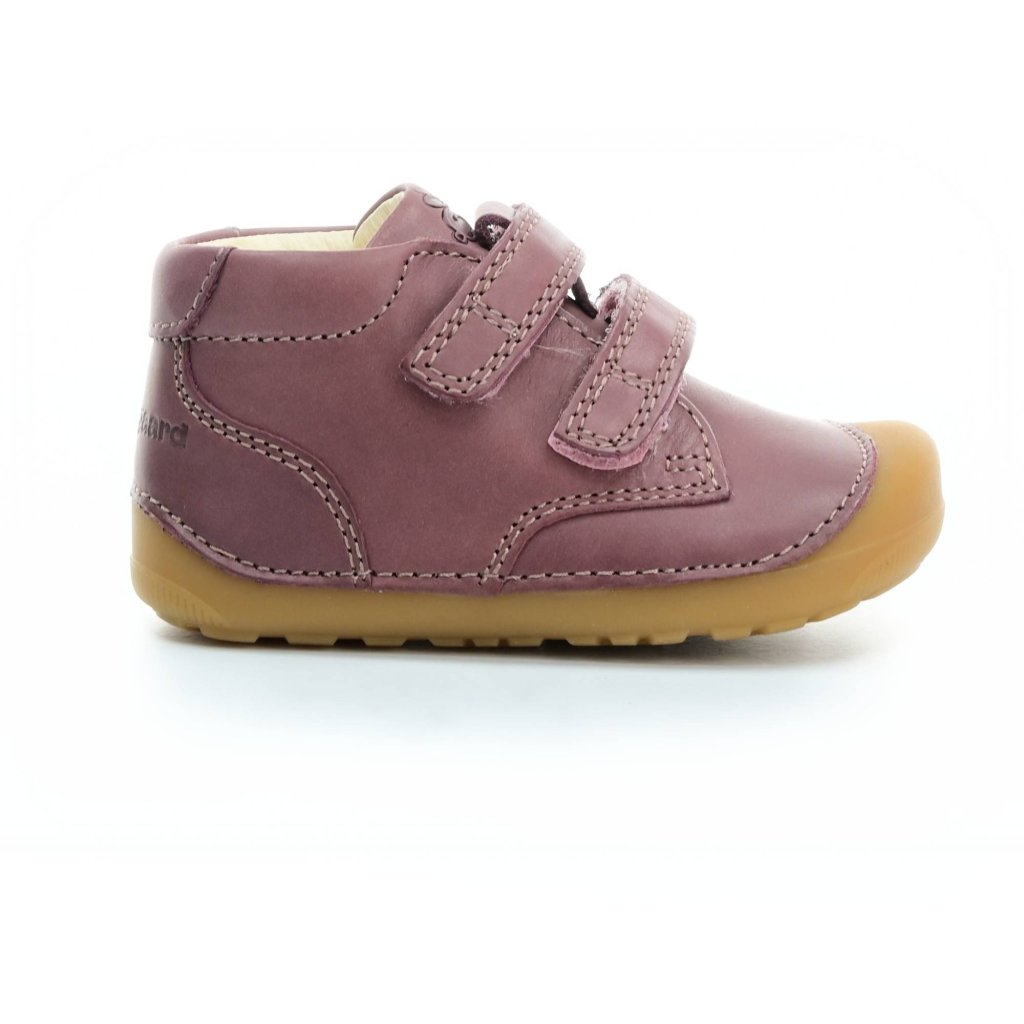 Bundgaard Petit Velcro Dark Pink dunkel rosa Mid Cut Barfußschuhe