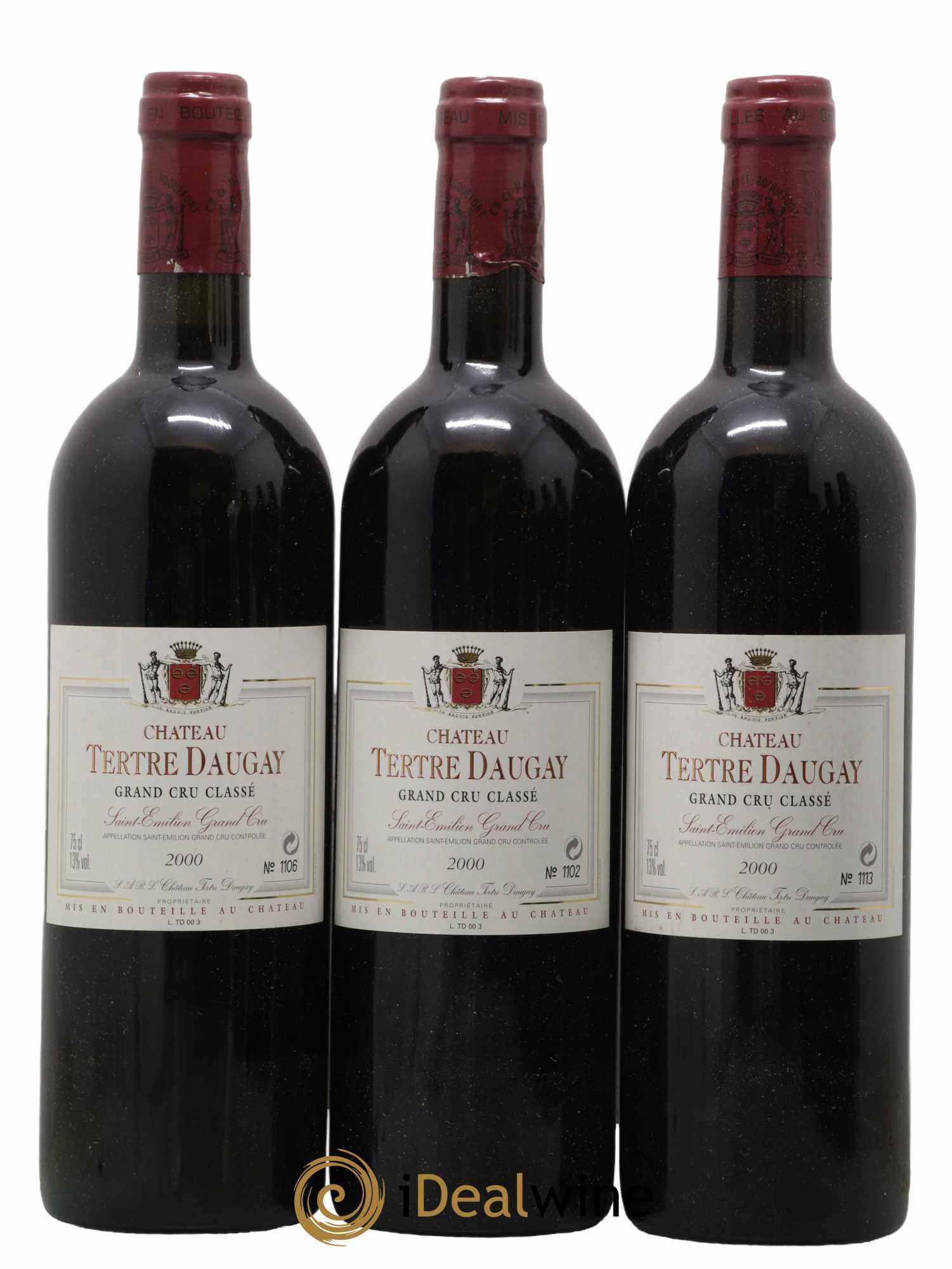 Château Tertre Daugay Grand Cru Classé  2000 - Lot de 6 Bouteilles