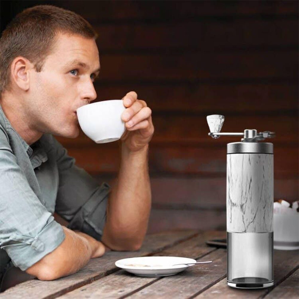 Zimtky Kaffeemühle Manuelle Kaffeemühle,Kaffeemühle,Handschleifer aus Edelstahl praktisch
