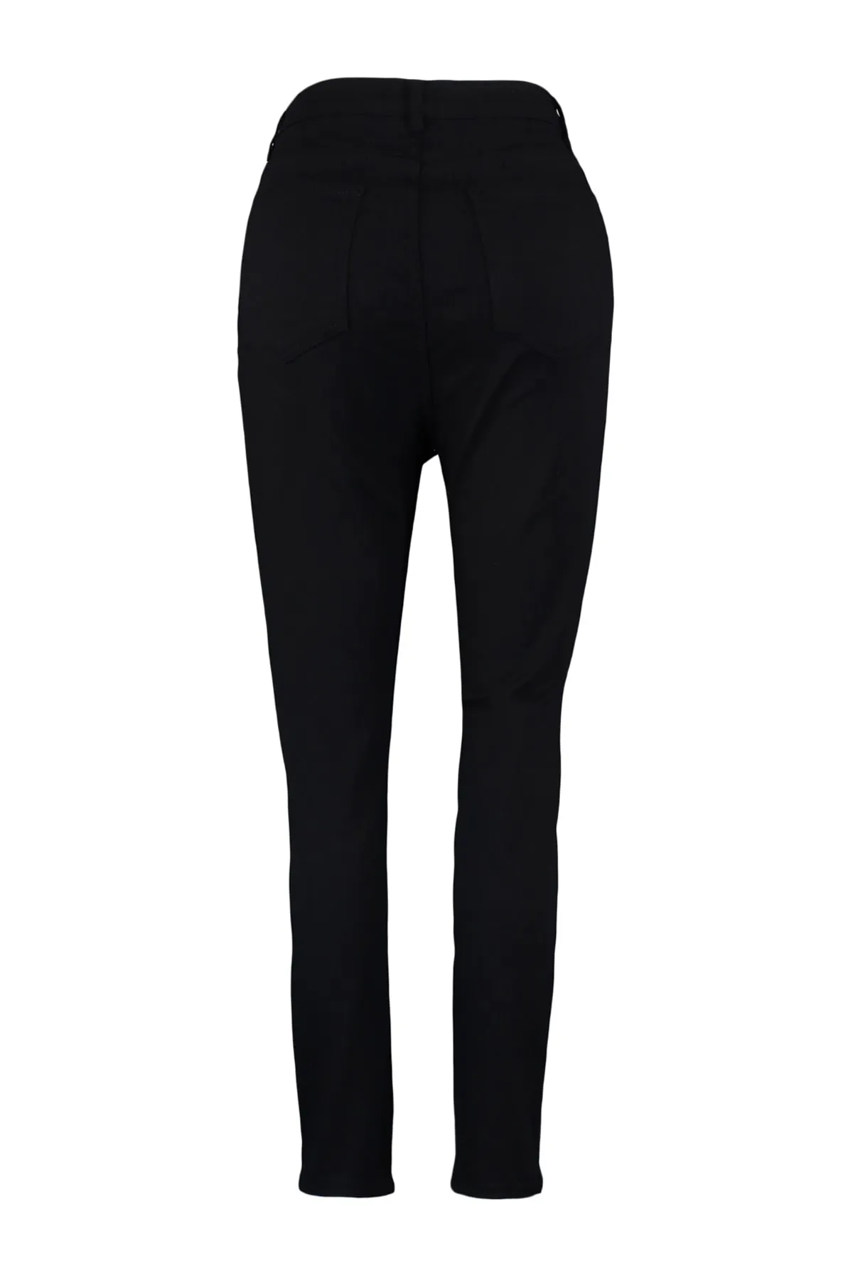Trendyol Curve  Schwarze, dehnbare Skinny-Jeans mit hoher Taille TBBAW23CJ00059