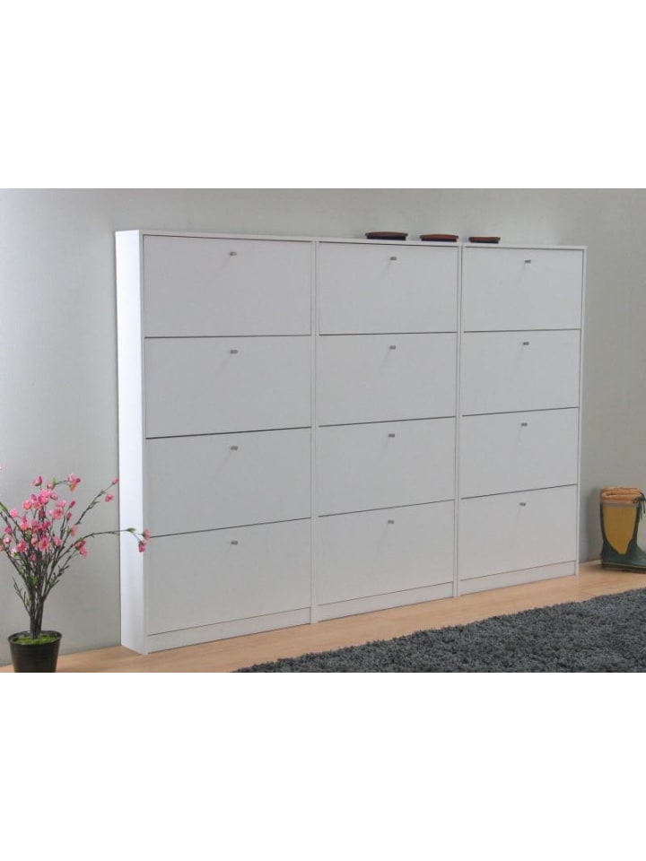 ebuy24 Schuhschrank Escape Weiß 225 x 17 cm günstig kaufen onesize