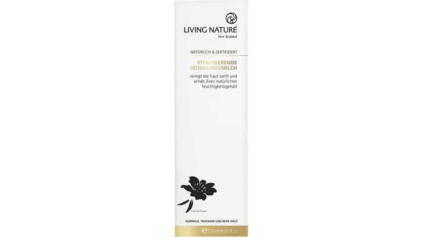 LIVING NATURE Vitalisierende Reinigungsmilch 120 ml